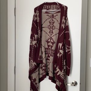 Charlotte Russe Burgundy Cardigan